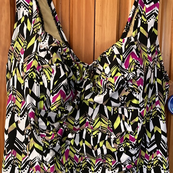 Swimsuit For All; Tankini Top; Multi color; - Picture 3 of 5